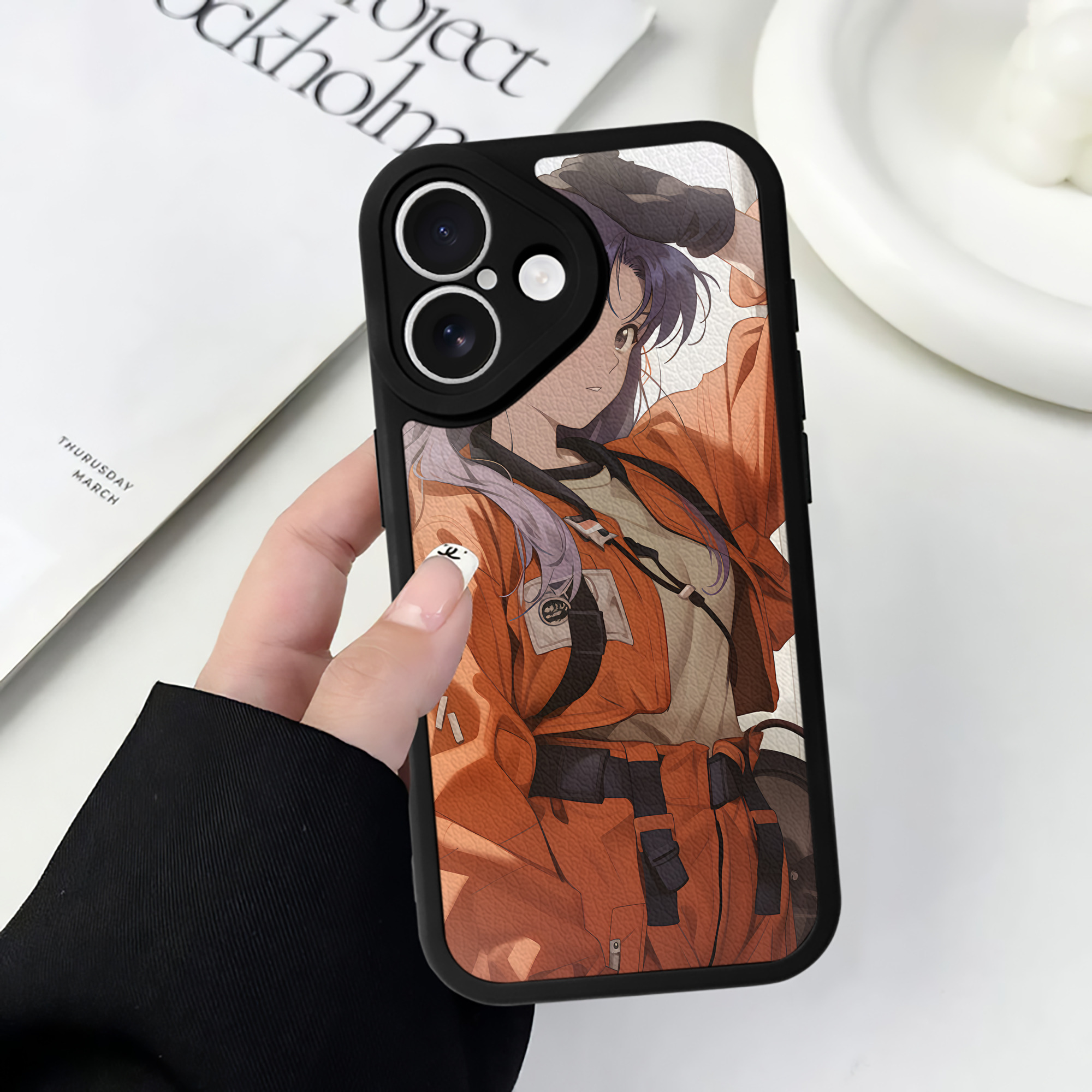 （画像用） EVA 新世紀エヴァンゲリオン 【iPhone 16シリーズ対応】シリコンスマホケース（レザー調） 材質：シリコン